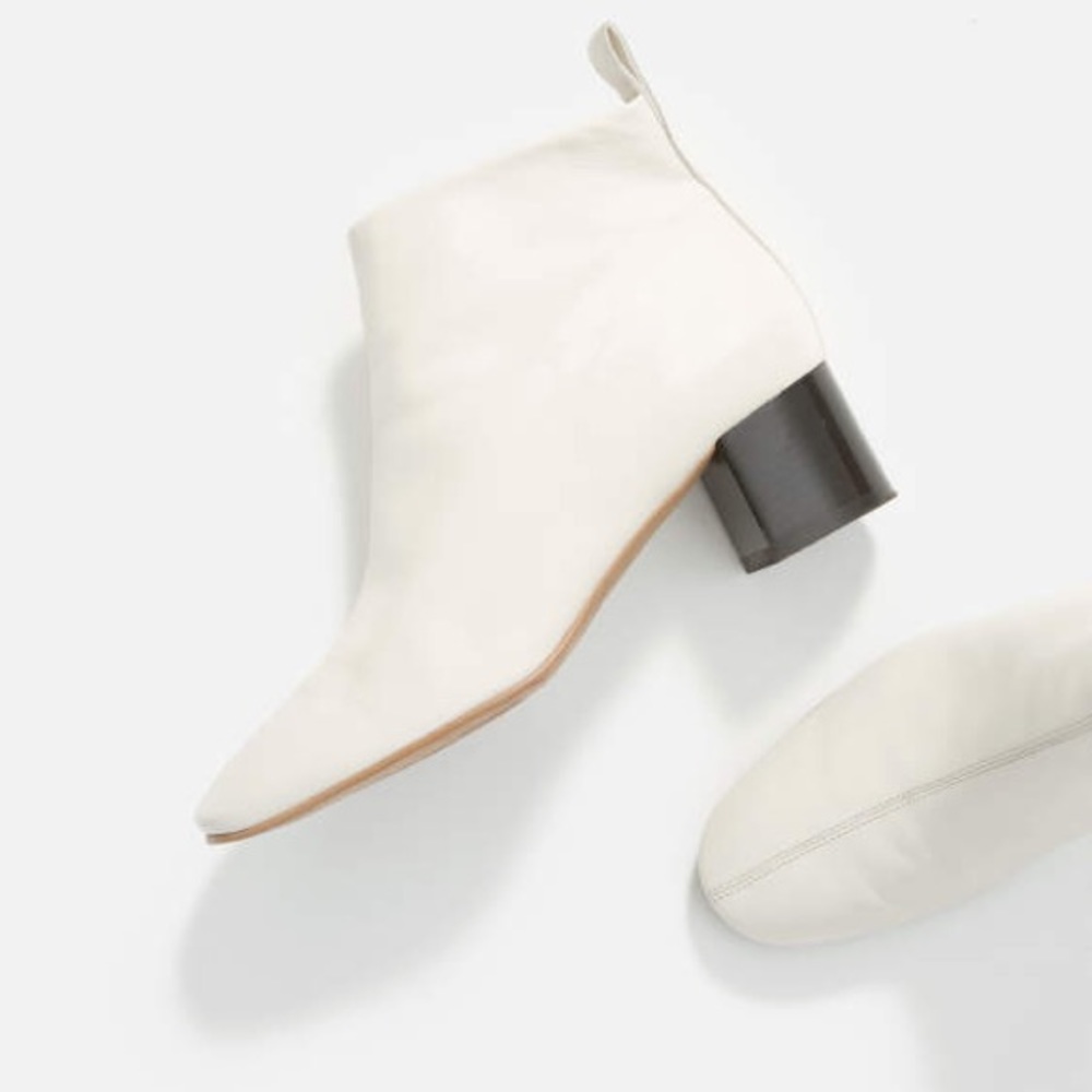 Everlane The Day Boot 9.5 Bone LIKE NEW